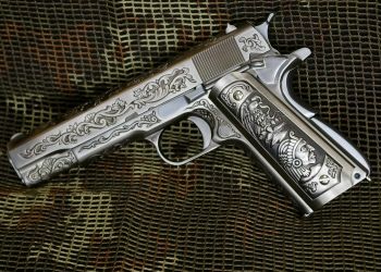 STTi-WE M1911 Stainless zdobený kov
